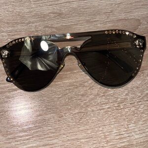 Authentic Versace Gold Mirrored Sunglasses